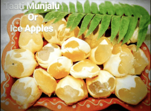 Summer fruit-Taati Munjalu or Ice Apple 