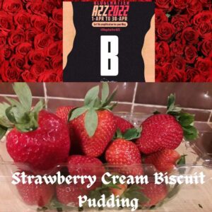 Strawberry Cream Biscuit Pudding B