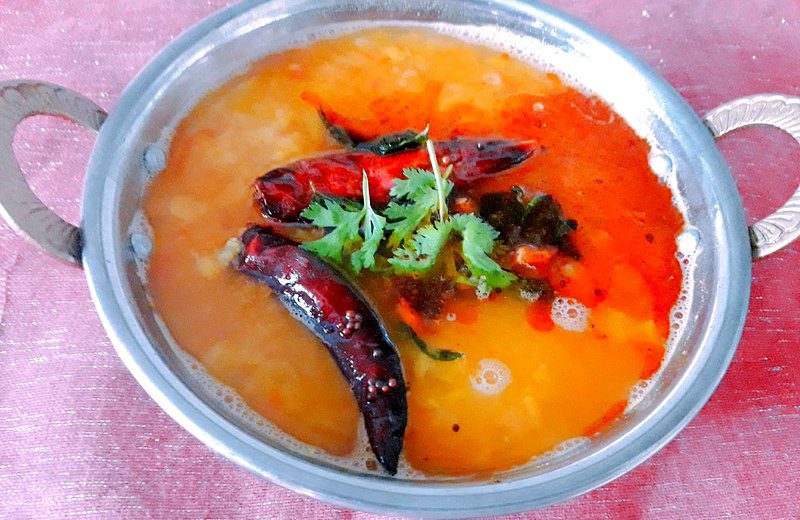 Tomato Pappu | Tomato-Split Pigeon Pea Lentils