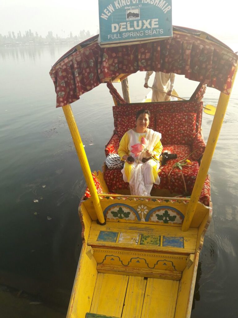 Shikara on the Dal lake