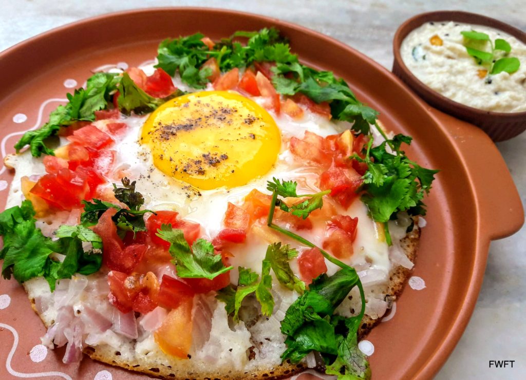 Egg Dosa or Savory Egg Pancake