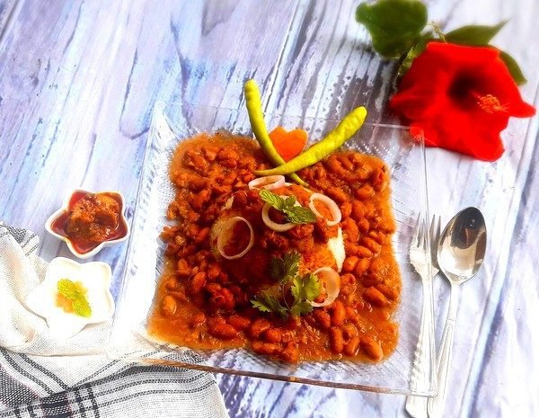 Finally, serve this exotic Rajma in Kolhapuri masala with rice or tandoori roti 