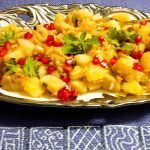 Navratri Vrat Sweet Potato Chat or Shakarkandi Chat