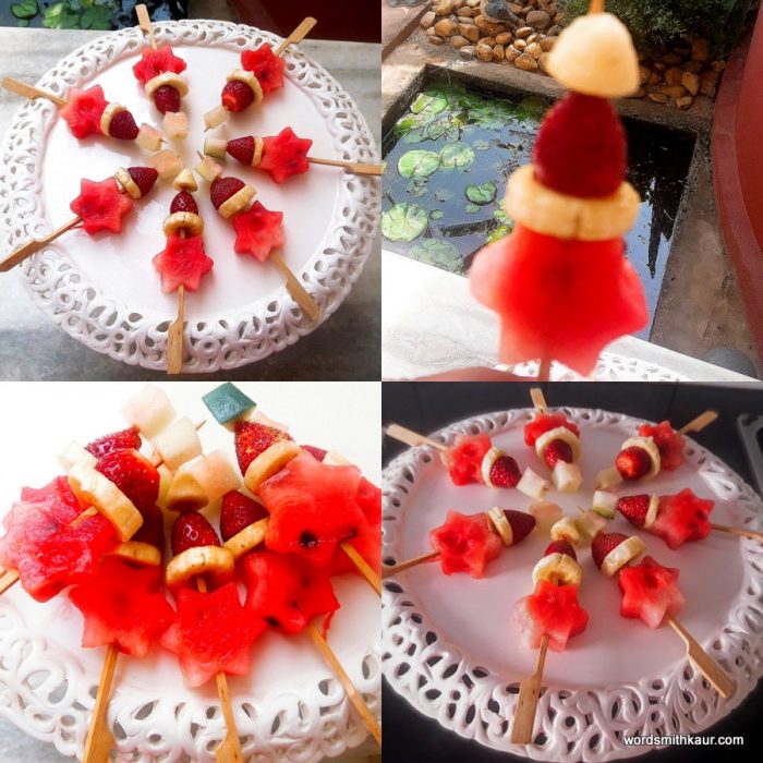 Wordsmith Kaur Christmas Fruit Skewers Christmas