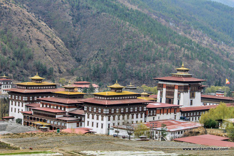 Tashi Chho Dzong Bhutan|Gross National Happiness #BlogchatterA2Z