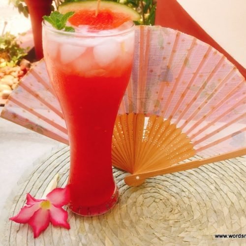 Watermelon and Ice apple Mocktail