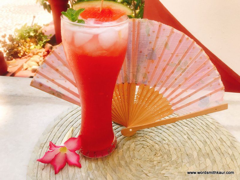 Watermelon and Ice apple Mocktail