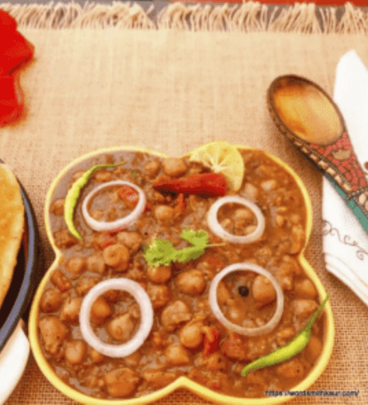 Chole bhature without onion and garlic
