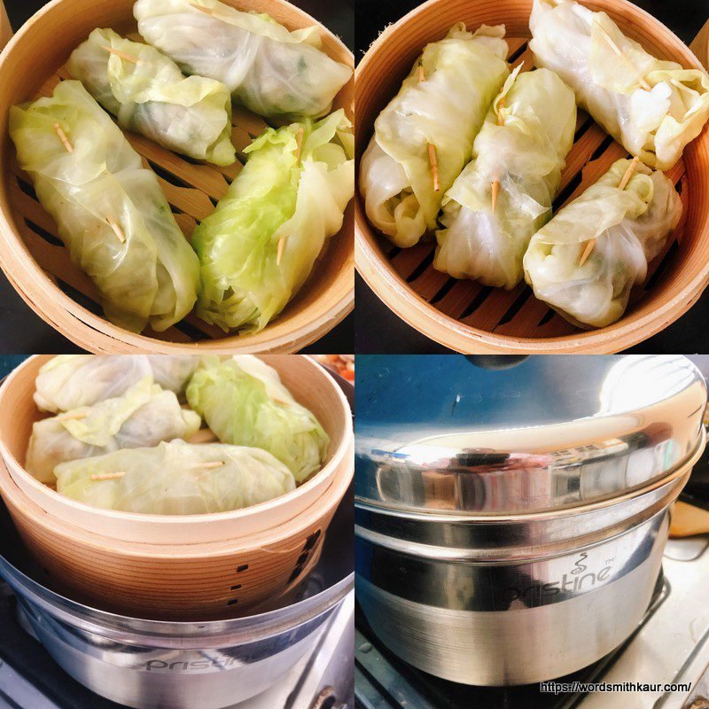 Steamed Cabbage Rolls are ready