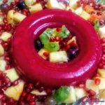 Custard Apple and Strawberry Jelly Dessert