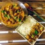 vegan baby potatoes and mushrooms curry