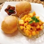 juicy mango puri | deep-fried mango bread