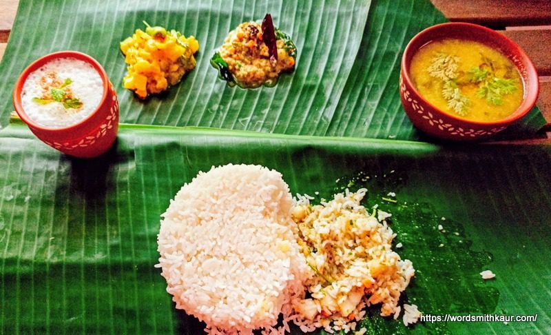 Andhra Dosakaya Pachadi with Rice