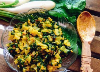 Radish or Mooli aur Patte Ki Sabzi Recipe