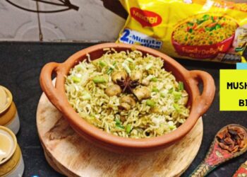Maggi Mushroom Dum Biryani
