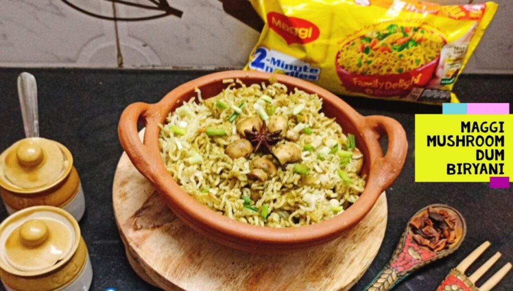 Maggi Mushroom Dum Biryani