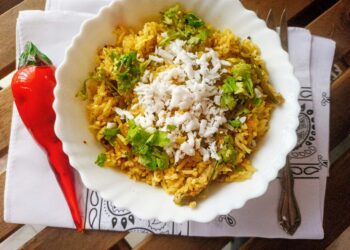 Maharashtrian Tendli Bhaat | Vegan Ivy Gourd Rice