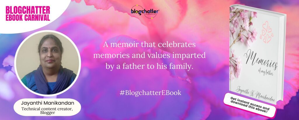 Blogchatter ebook memories of my father