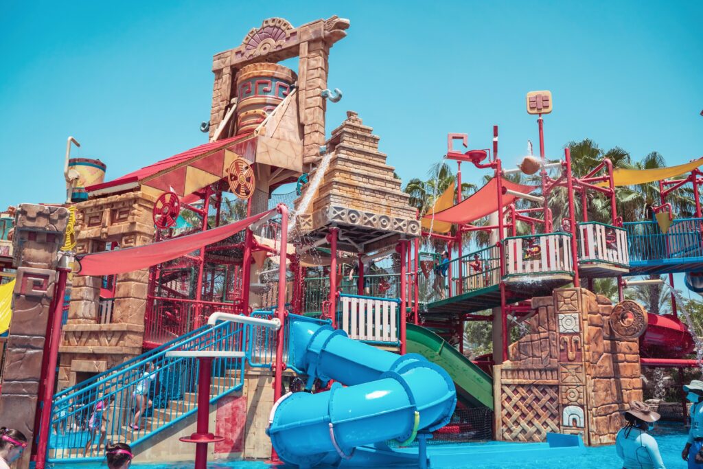 Waterpark slides Dubai