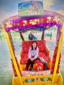 Shikara ride on the Dal-lake Srinagar