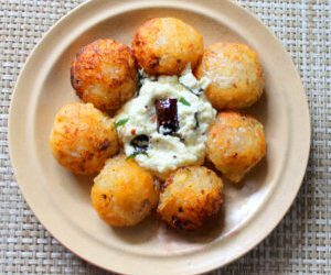 Sabudana Vada or No Fry Sago Fritters