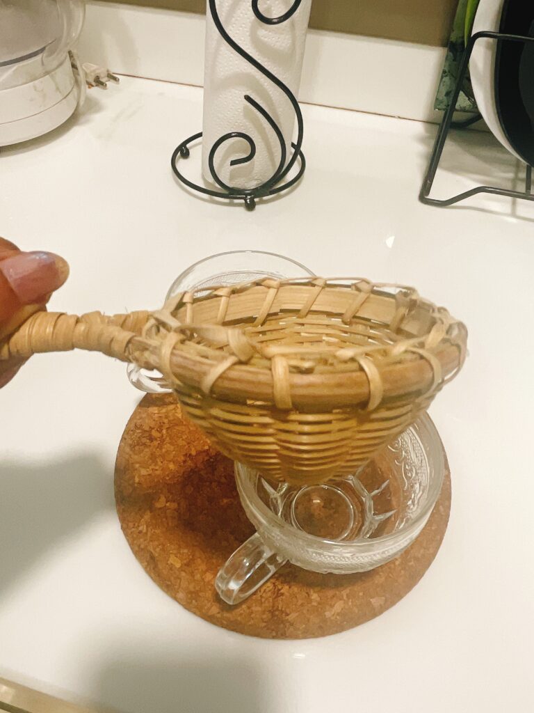 bamboo tea strainer