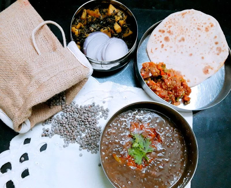 Sabut Masoor dal or Brown Lentils Recipe