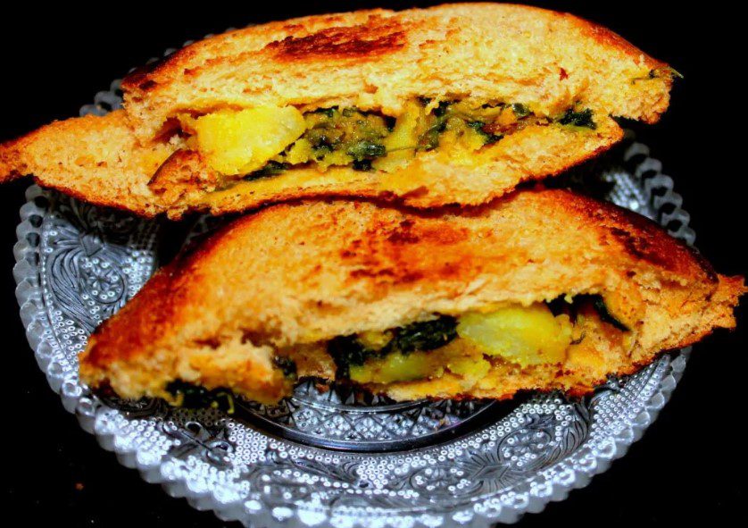 Methi-Aloo Recipe & Leftover Sandwich