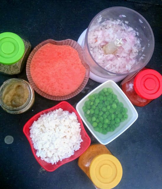 ingredients for paneer bhurji