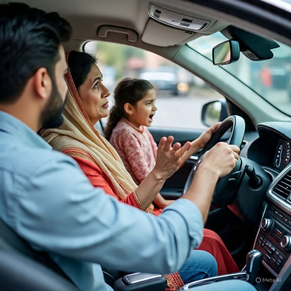Family conflict due to AC in the Car