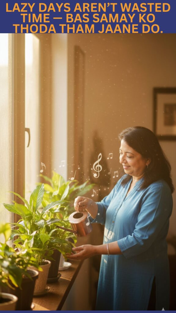 Lazy days are not wasted time they are rebooting days