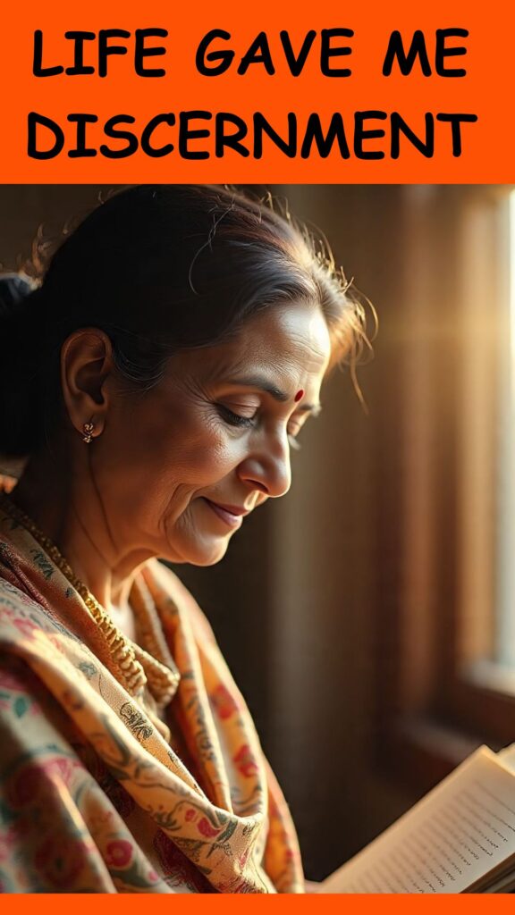 Life gave me discernment