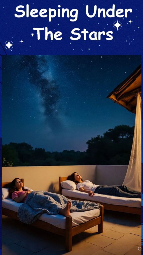 Sleeping under the stars