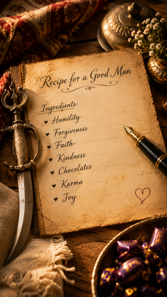 Recipe Card for a Good Man