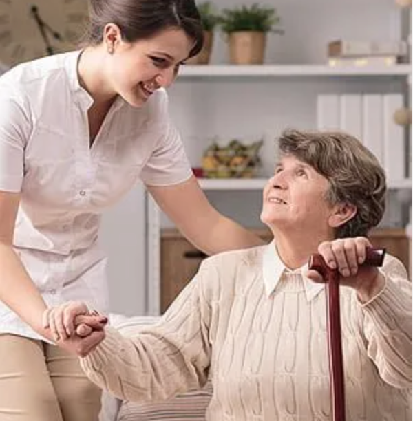 Personalised attention by a trained caregiver